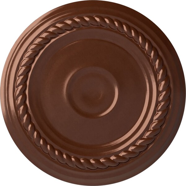 Ekena Millwork Small Alexandria Ceiling Medallion (Fits Canopies up to 4 5/8"), 7 7/8"OD x 3/4"P, Copper Penny CM07ALCPS - main